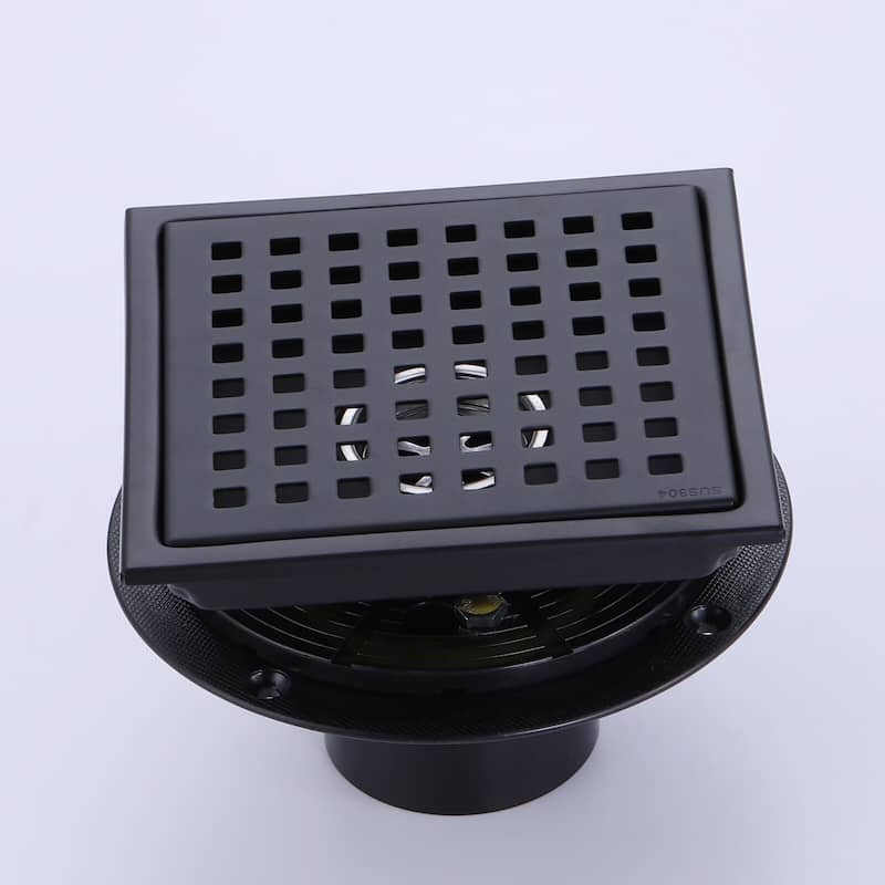 6'' W Grid Shower Drain