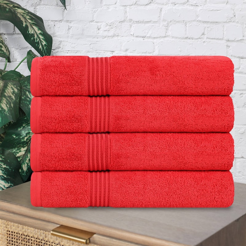 Superior Heritage Egyptian Cotton Absorbent Bath Towel Set of 4