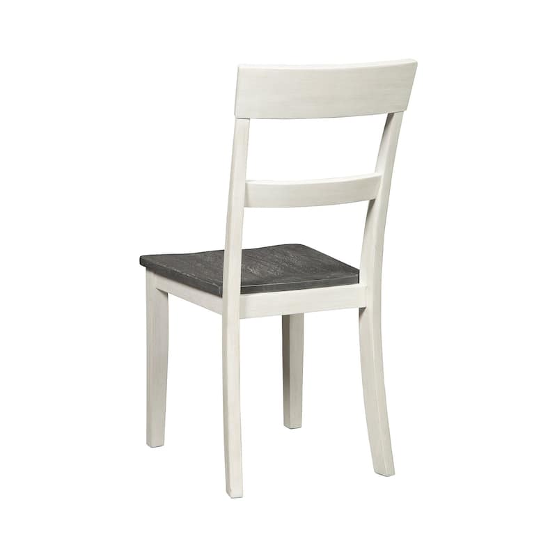 Nelling White/ Weathered Brown Wood Dining Chair (Set of 2) - Side Chair