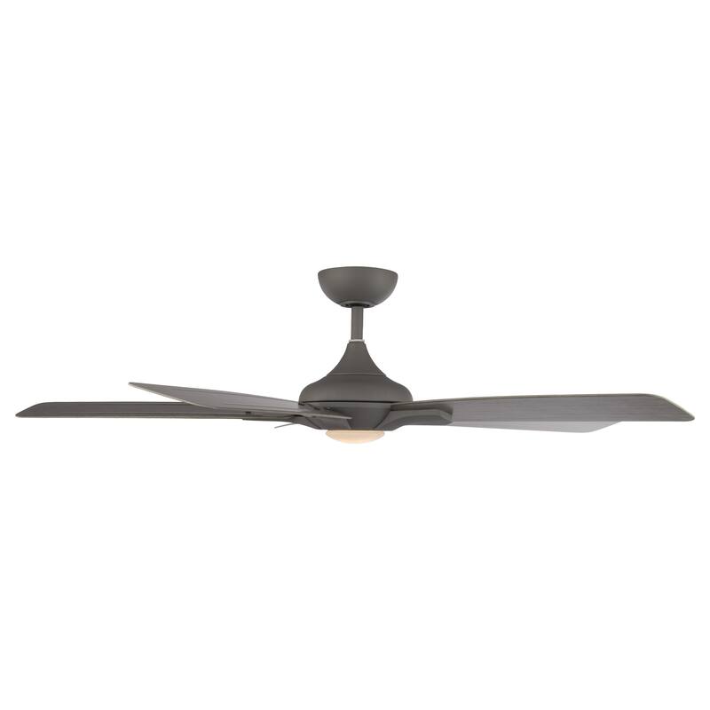 Mykonos Indoor and Outdoor 5-Blade Smart Ceiling Fan 60in with 3000K LED Light Kit and Remote Control