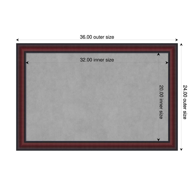 Amanti Art Dalat Black Framed - 36 x 24 in - Dalat Cherry