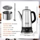 preview thumbnail 7 of 5, Electric Percolator Coffee Pot,304 Stainless Steel Coffee Percolator,Quick Brew & Easy-Pour Spout - 12-Cup