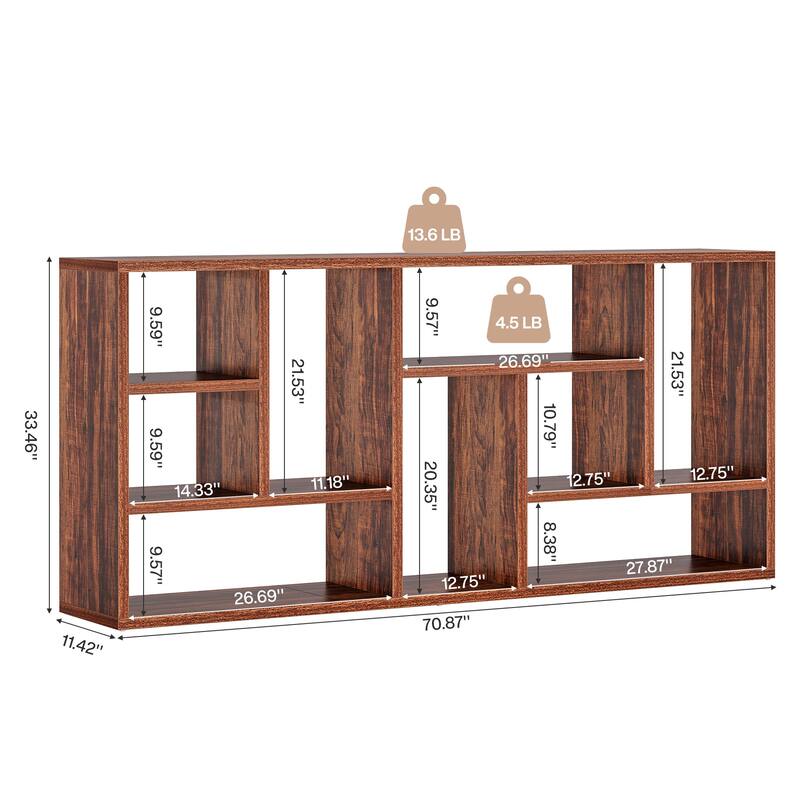 70.9-Inch Console Table with Storage