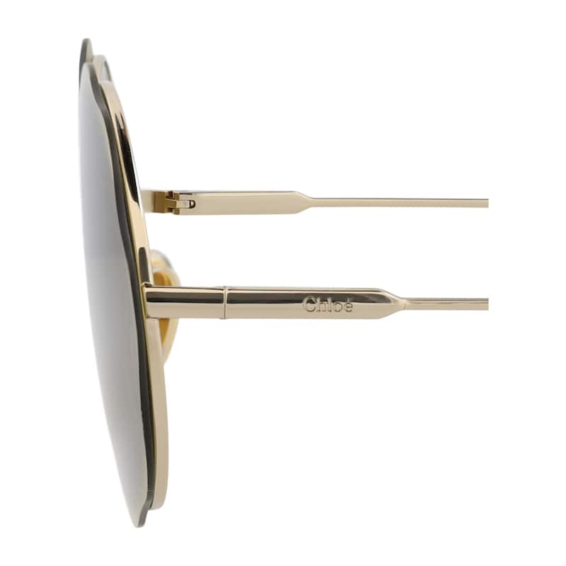 Chloé Round-Frame Metal Sunglasses - NS