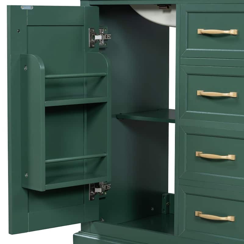 30" Bathroom Vanity with Sink and Bathroom Cabinet