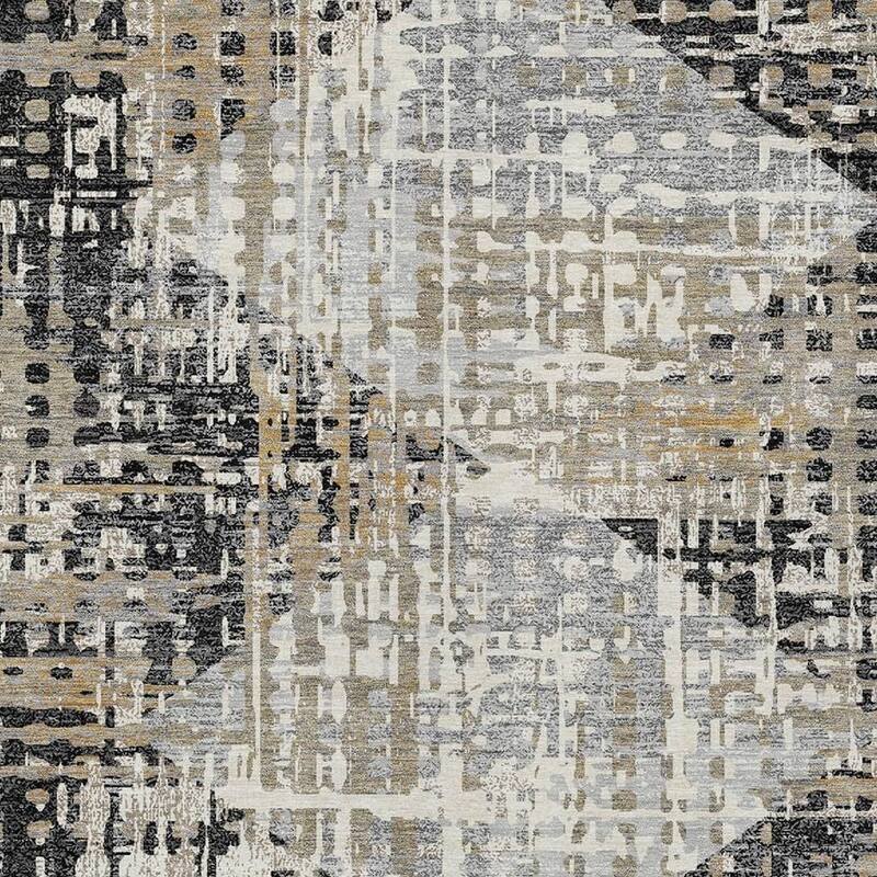 HomeRoots Geometric Transitional Rectangle Outdoor Rug