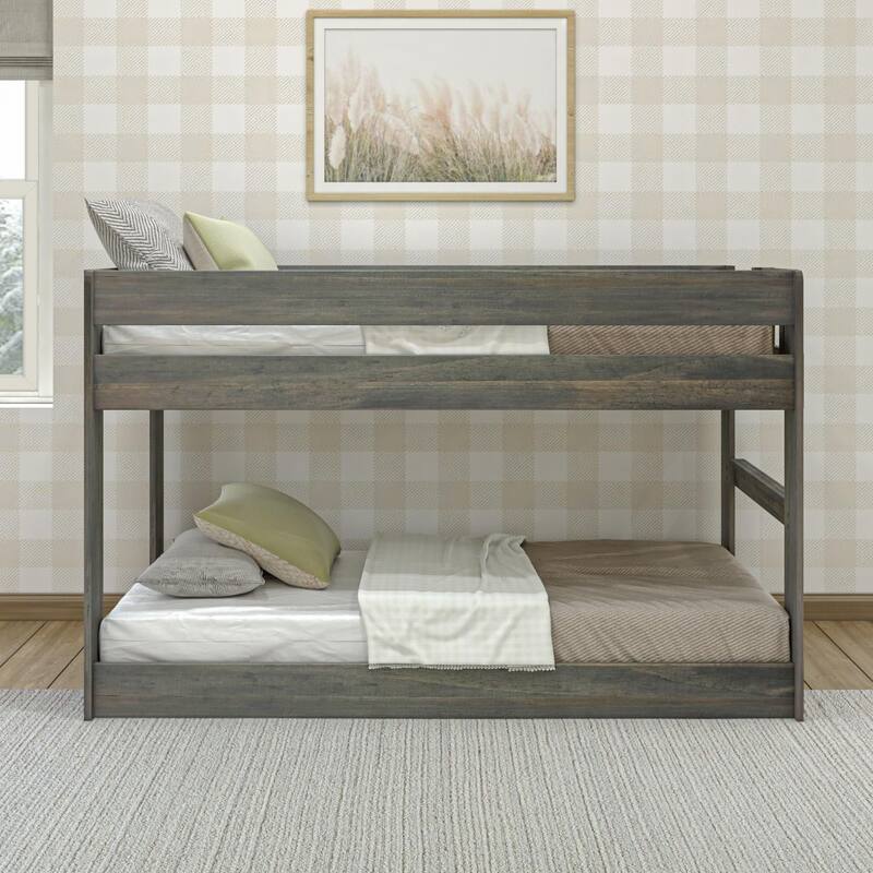 Max and Lily Farmhouse Twin over Twin Low Bunk Bed
