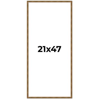 21x47 Frame Gold Solid Wood Picture Frame - Complete Modern Photo