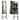 LED-Lighted Standing Jewelry Armoire Storage Cabinet with Full Length Mirror - 14" x 12.5" x 57" (L x W x H)