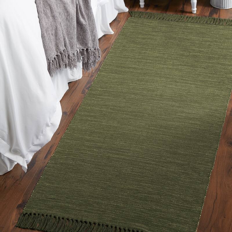 DII Gray and Off White 2-Tone Ribbed Rug 2x3 Ft - 24.0 In. L X 36.0 In. W X 0.2 In. H