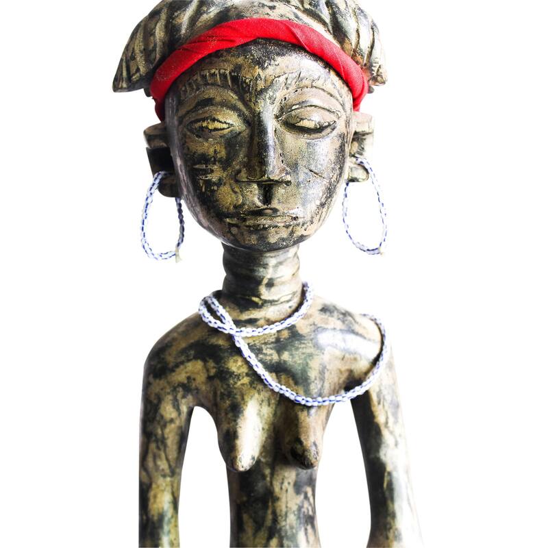 Novica Handmade Female Warrior Wood Sculpture