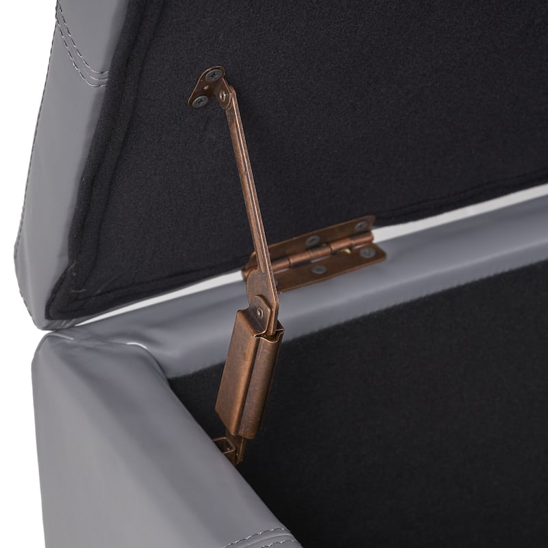 Lucinda Faux Leather Storage Bench by Christopher Knight Home - 51.25" L x 17.50" W x 16.25" H