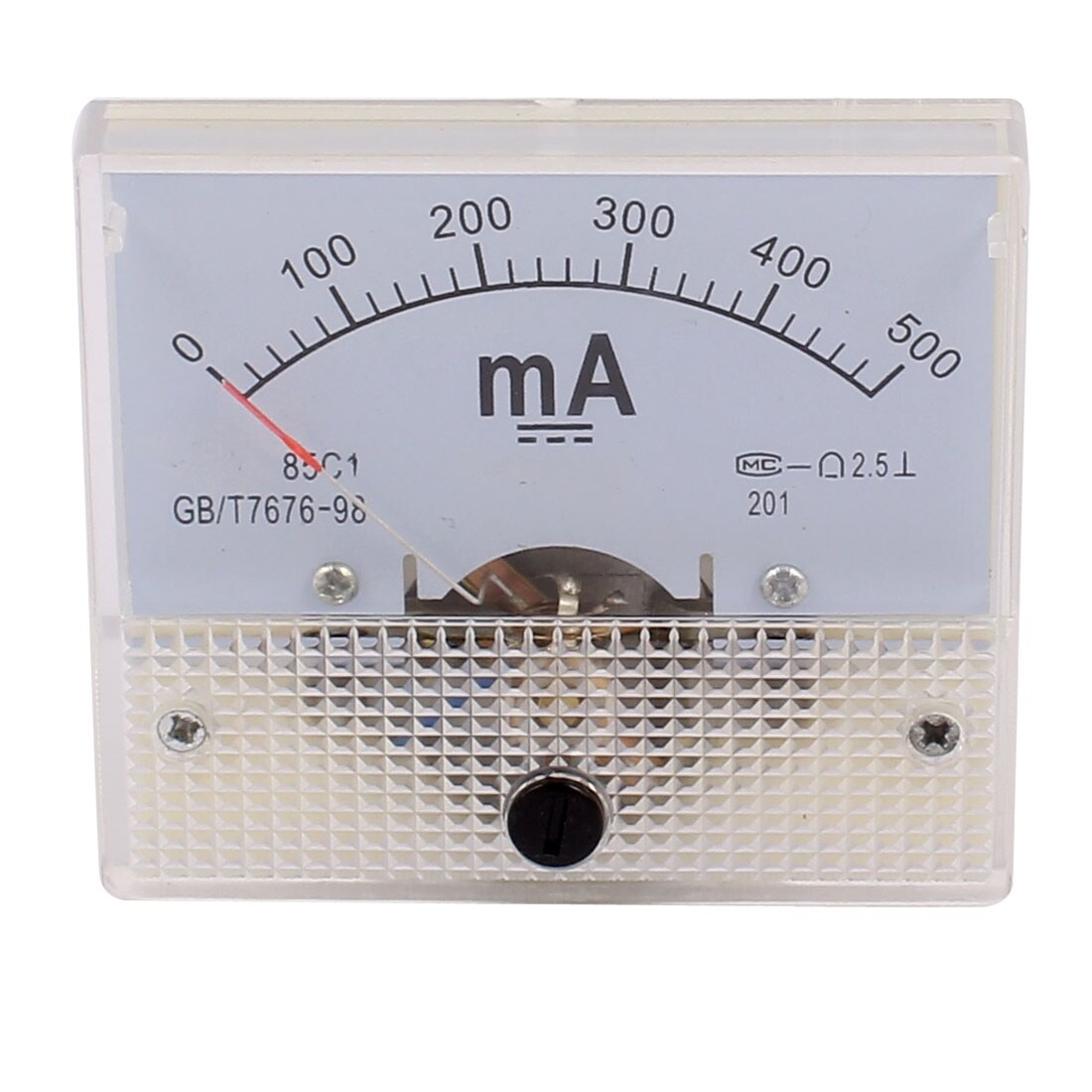 Pointer Needle DC 0-500mA Rectangle Panel Current Analog Gauge Tester  Ammeter - DC 0-500mA - Bed Bath & Beyond - 36694181