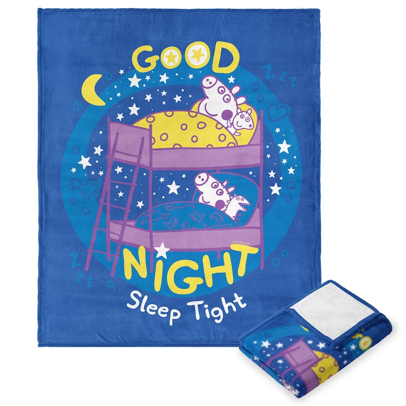 Hasbro Peppa Pig Silk Touch Throw Blanket
