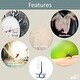 preview thumbnail 7 of 11, Just Relax Four Corner Post Bed Canopy Set With LED Lights and Remote, White, Full-Queen-King