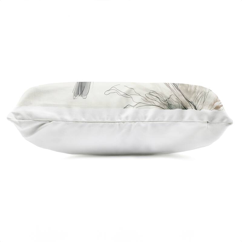 Stupell Illustrated Wildlife Bird Printed Outdoor Throw Pillow Design by LSR Creative Studio