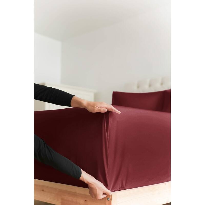 CGK Linens 100% Cotton 18" - 24" Inch Extra Deep Pocket Fitted Sheet