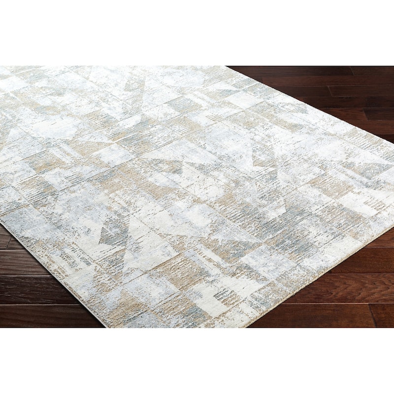 Leilae Abstract Color Block Area Rug