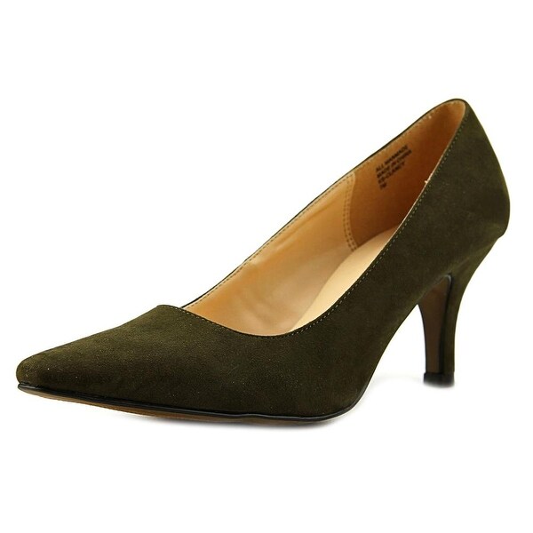 Karen Scott Clancy Women Pointed Toe Synthetic Green Heels