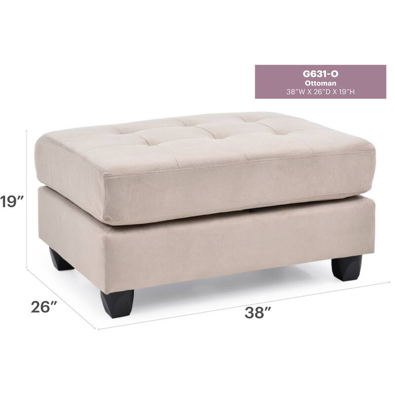 Modern Ottoman for Living Room Bedroom