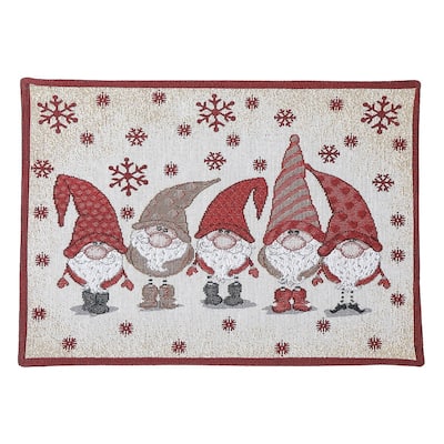 Tapestry Placemat (Five Gnomes) (13 X 18) - Set of 12