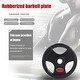 preview thumbnail 17 of 46, Olympic Weight Plates 5.5LB Plates Standard 2" Exercise Weights Weightlifting and Bodybuilding, Solid Iron Weight Plates Black - 55lbs