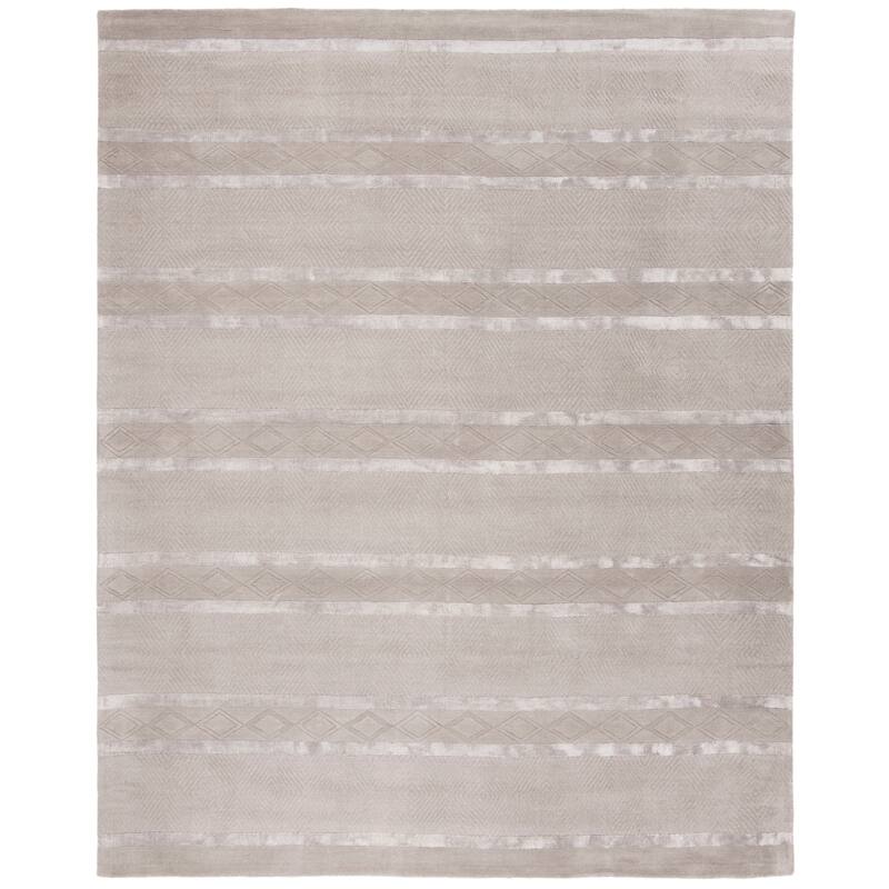 SAFAVIEH Handmade Soho Marlana N.Z. Wool Rug - 6' x 9' - Light Grey