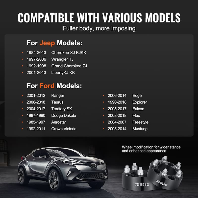 Wheel Spacers，Wheel Adapters Fit for Various Cars.