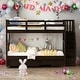 preview thumbnail 2 of 50, Simple Twin Over Twin Bunk Bed With Three Drawers For Bedroom,Kids