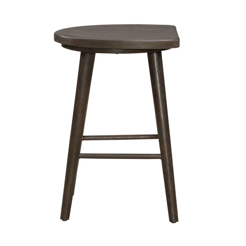 Liberty Furniture City View Console Stool in Coffee Bean Brown - Width 17" x Depth 17" x Height 25"