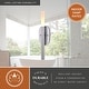 preview thumbnail 4 of 8, Fulton 1 Light Integrated LED Contemporary Wall Sconce White Acrylic
