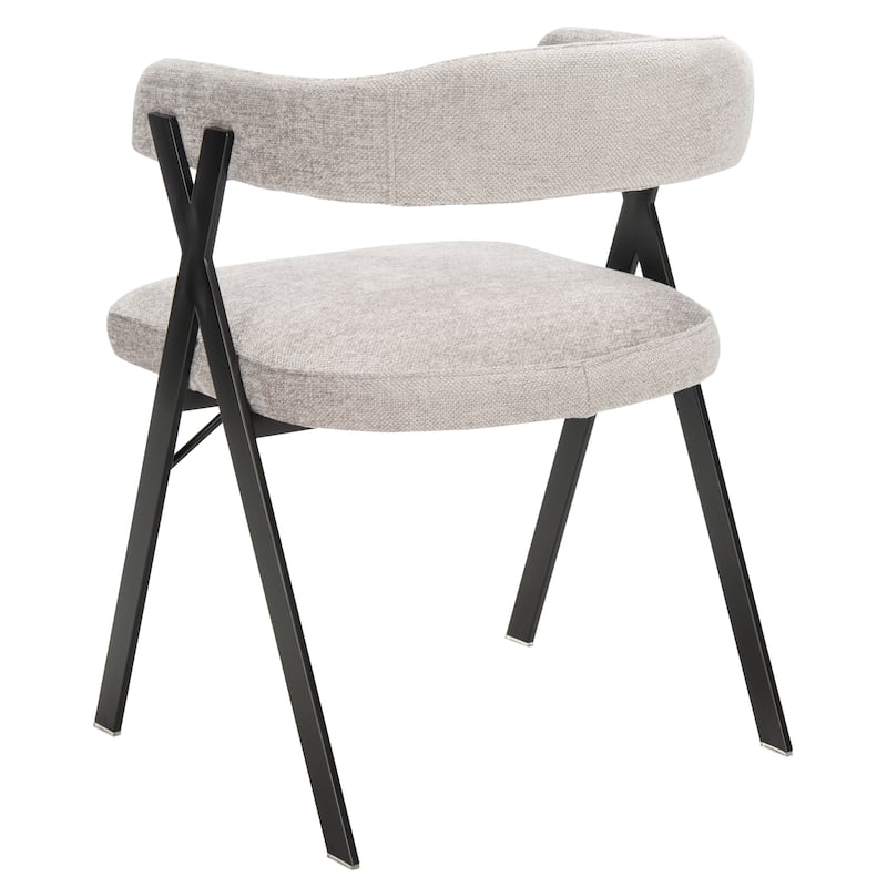 SAFAVIEH Couture Daneen Chenille Dining Chair - 21.5" W x 22" L x 29.9" H - 22Wx22Dx30H
