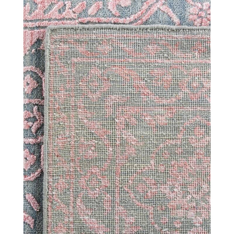 Ikat One-of-a-Kind Hand-Knotted Area Rug - Gray, 9' 1" x 11' 10" - 9' 1" x 11' 10"