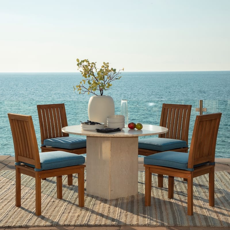 ARDEN Foam Outdoor Double Welted Dining Seat Cushion, 19 x 19