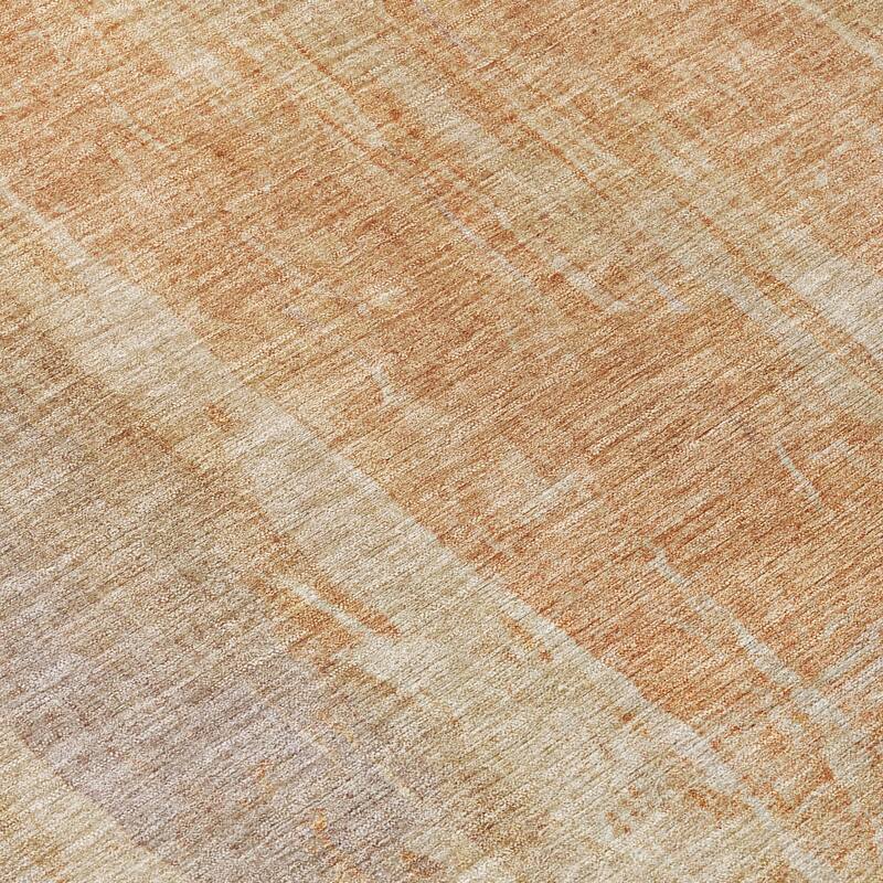 Machine Washable Indoor/ Outdoor Vintage Ombre Chantille Rug