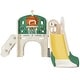 preview thumbnail 14 of 15, Climbing Crawling Playhouse Freestanding Arch Tunnel With Slide Ring Toss Basketball Hoop Toy Storage Organizer