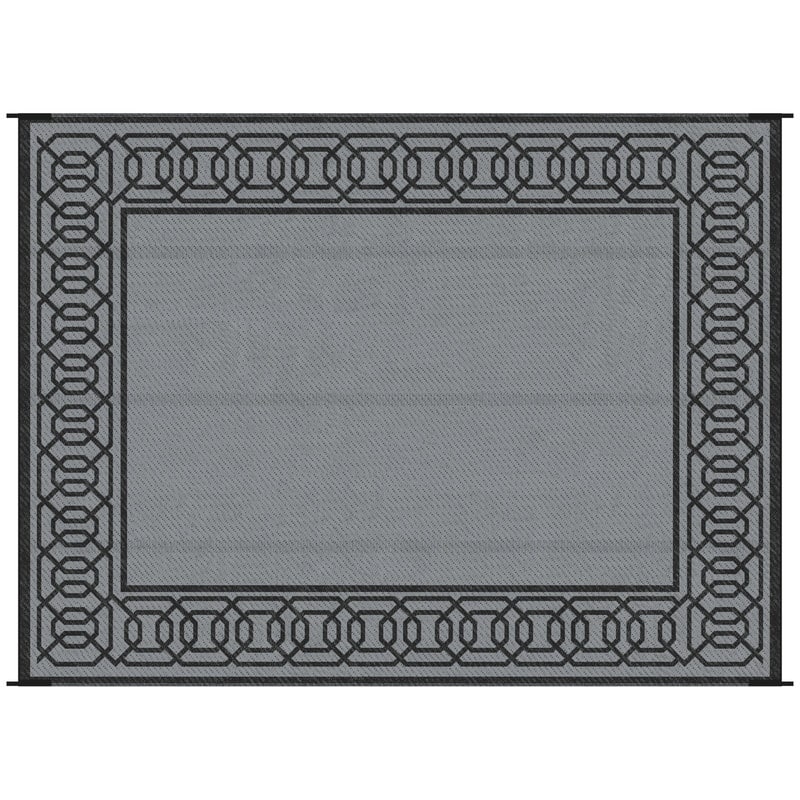 9' x 12' Reversible Waterproof Outdoor Rug, Portable Camping Mat - 9' x 12'