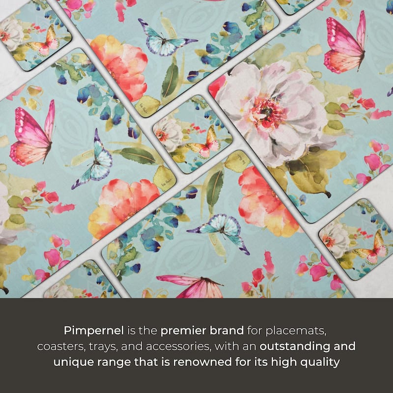 Pimpernel Set of 6 Colorful Breeze Coasters - 4 Inches Sq.