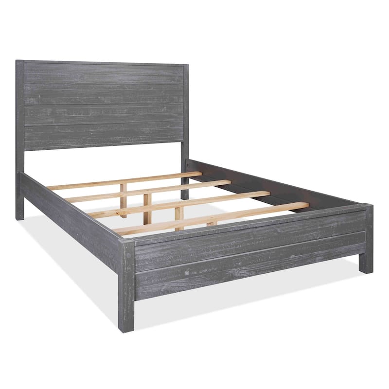 Grain Wood Furniture Montauk Distressed Solid Wood Panel Bed