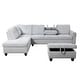 preview thumbnail 36 of 60, Sectional Sofa Set w/ Drop Down Table