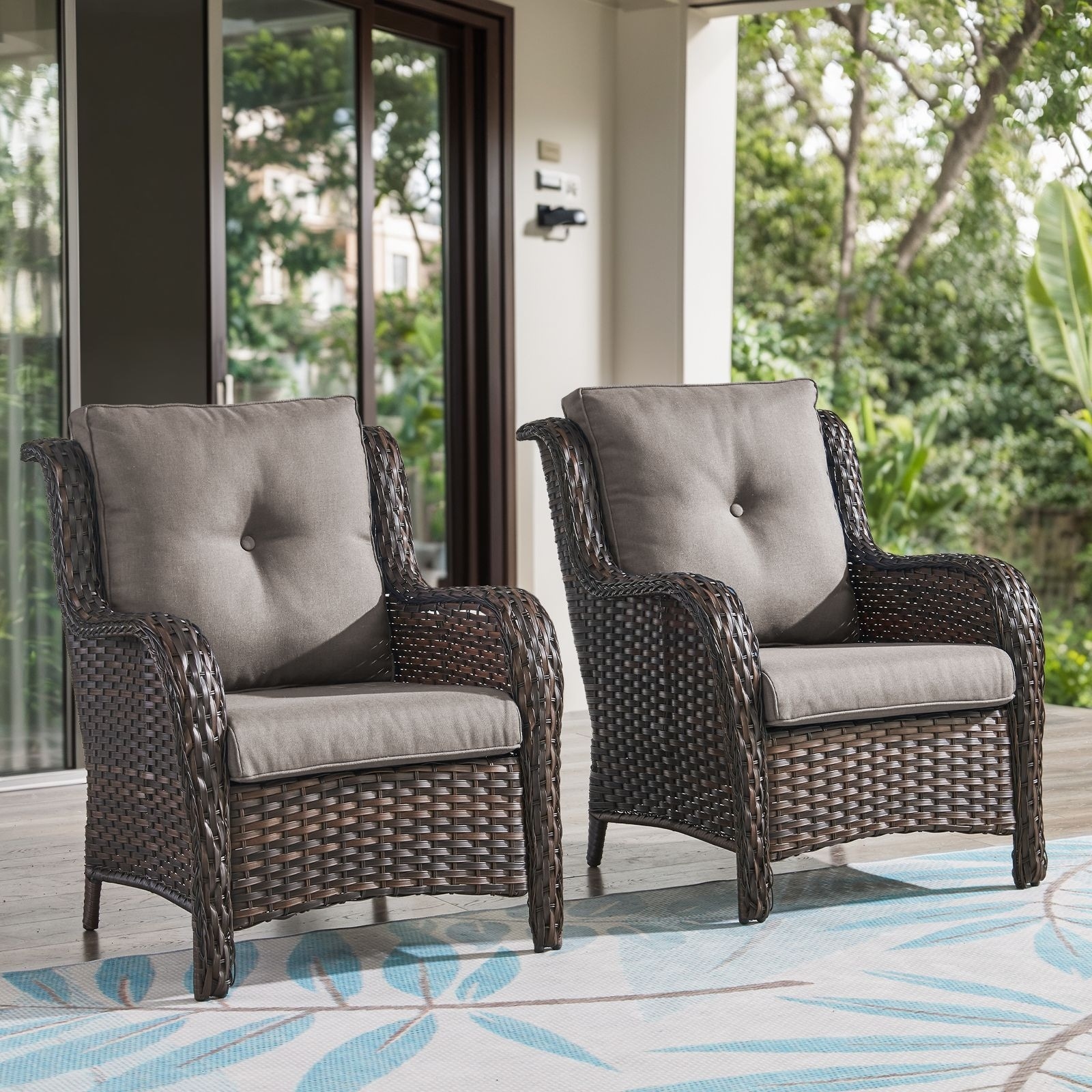 Outdoor Wicker Chairs Wayfair Front Porch Chairs Garden Furniture