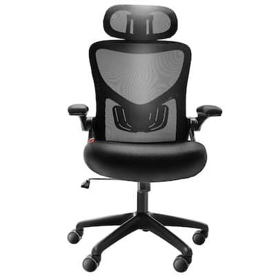 Ergonomic Office Chair High Back Office Chair with Lumbar Support Adjustable Headrest and 2D Armrests, for Home, Office