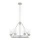 preview thumbnail 4 of 13, Hunter Hartland 6-Light Wagon Wheel Chandelier - Dining/Living Room, Kitchen Table, Entry - Farmhouse, Industrial, Transitional