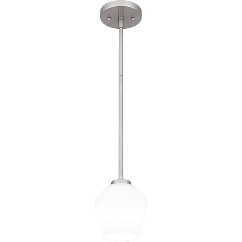 Nielson 1-Light Brushed Nickel Mini Pendant Light