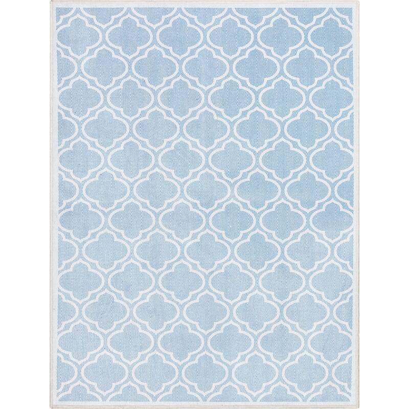 Well Woven Apollo Lattice Moroccan Machine Washable Area Rug