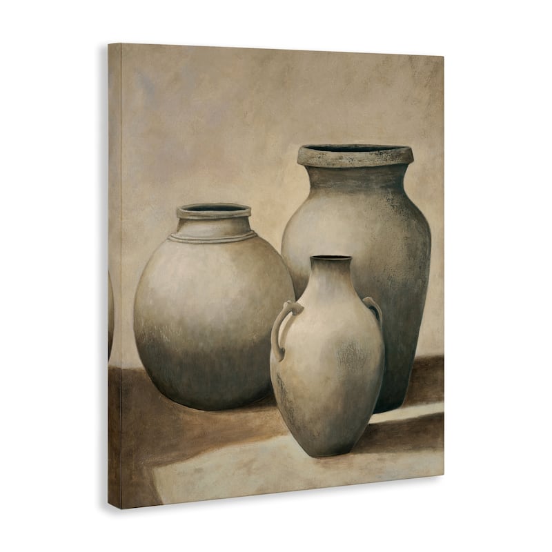 Stupell Trio of Vases Still Life Canvas Wall Art Design By André Mazo