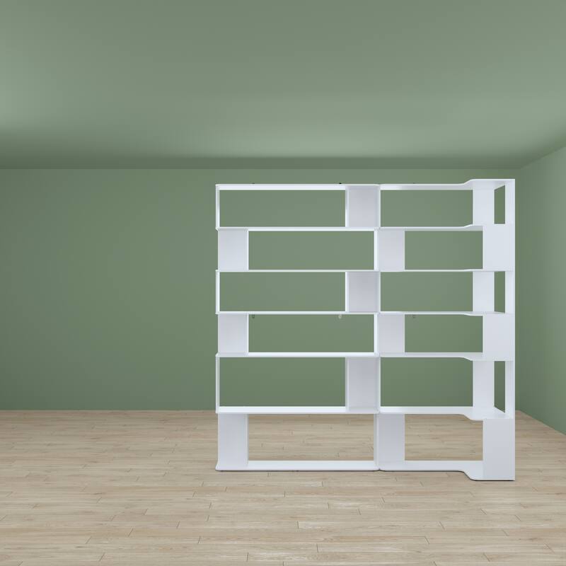 81.9"H Bookshelf Free Combination Shelf Creative Bookcase Bathroom