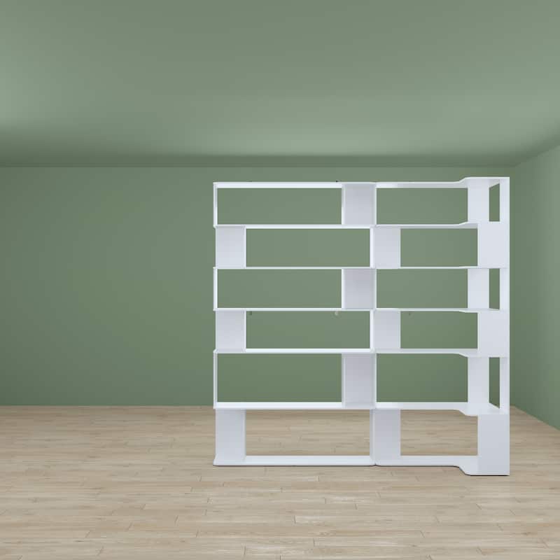 Buffet Display Cabinet Bookshelf Bookcase 81.9 Inches Tall Bookshelf