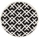 preview thumbnail 81 of 143, SAFAVIEH Handmade Flatweave Dhurries Michaele Modern Moroccan Wool Rug 6' Round - Black/Ivory - Round