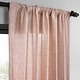 preview thumbnail 31 of 70, Exclusive Fabrics Raw Linen Weave Light Filtering Curtains for Bedroom & Living Room Curtains Pair - 2 Panel Drapes